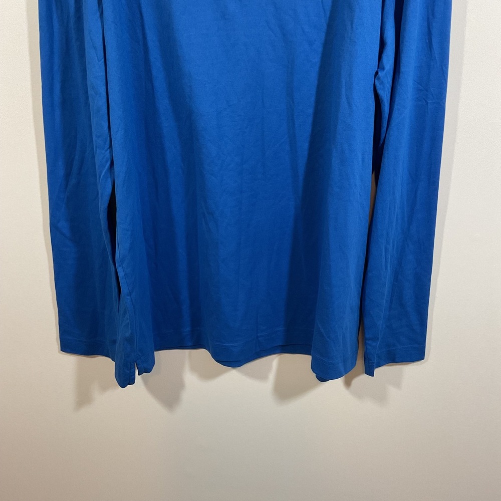 J.Lindeberg Perry Long Sleeve Golf Polo Shirt Mens XXL Regular Fit Blue Preppy - Picture 6 of 12